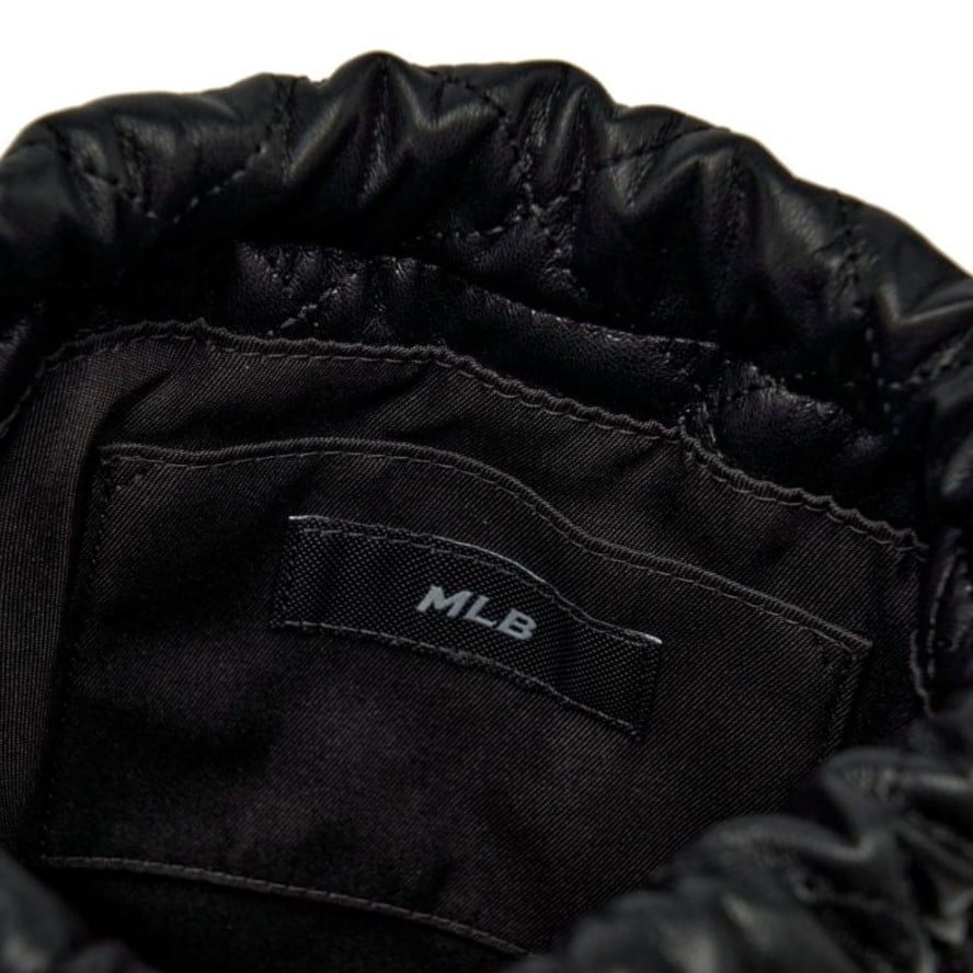  Túi Bucket MLB Korea - Basic Quilted PU Mini Crossbody Bag NY - 3ACRBQ16N-50BKS 