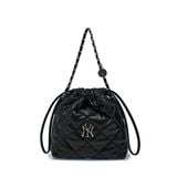  Túi Bucket MLB Korea - Basic Quilted PU Mini Crossbody Bag NY - 3ACRBQ16N-50BKS 