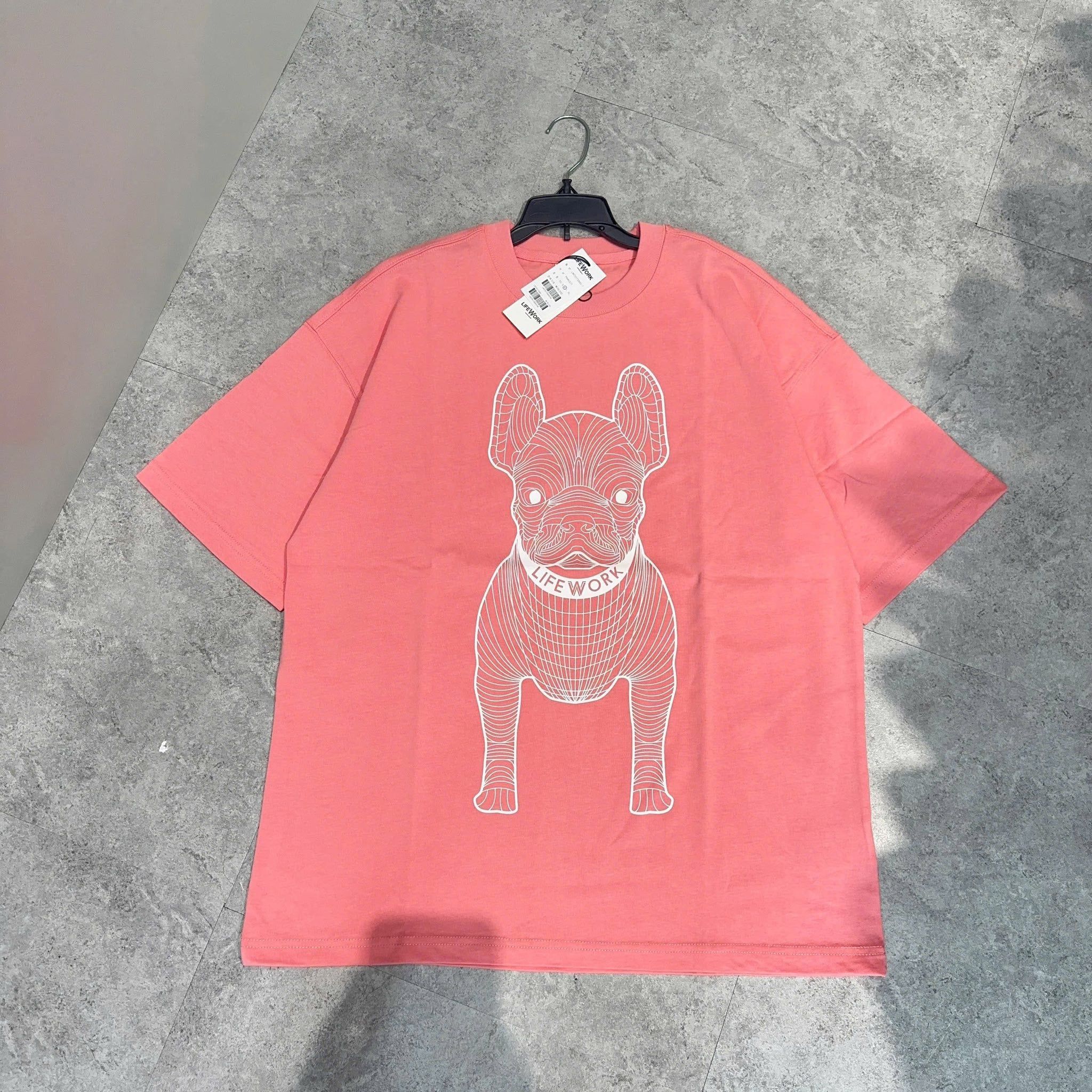  Áo thun Life Work - Life Work Big Logo Basic Pink 