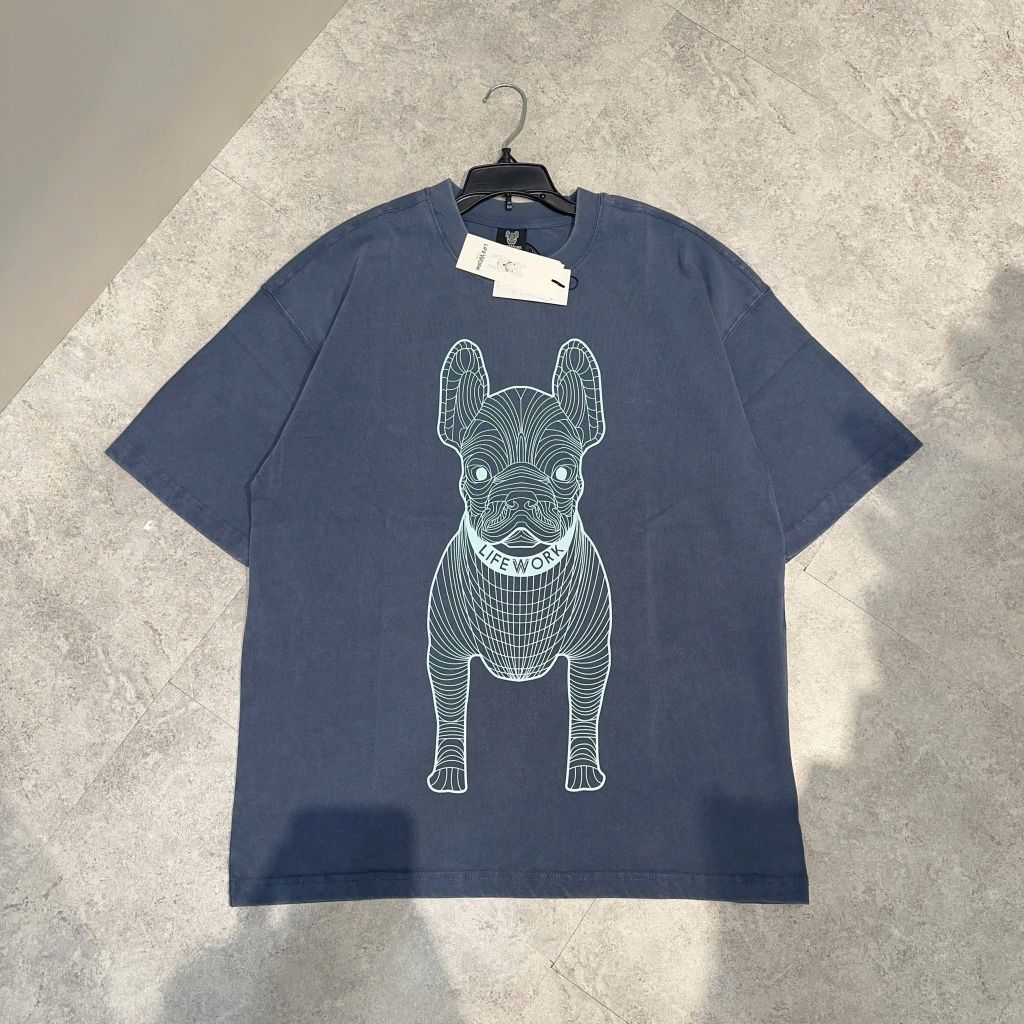  Áo thun Life Work - Life Work Big Logo Basic Dark Blue - LW255TS991 