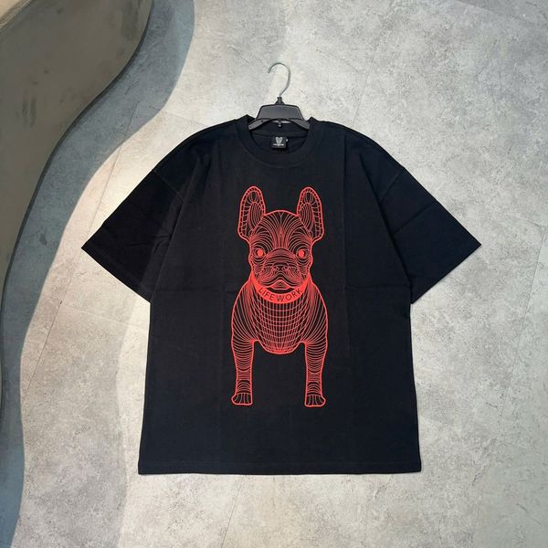  Áo thun Life Work - Life Work Big Logo Basic Black / Red 