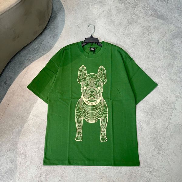  Áo thun Life Work - Life Work Big Logo Basic Green/Yellow 