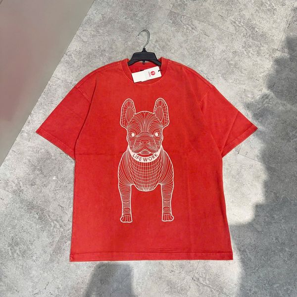  Áo thun Life Work - Life Work Big Logo Basic Red - LW255TS991 