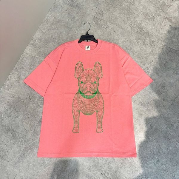  Áo thun Life Work - Life Work Big Logo Basic Light Pink/Green 
