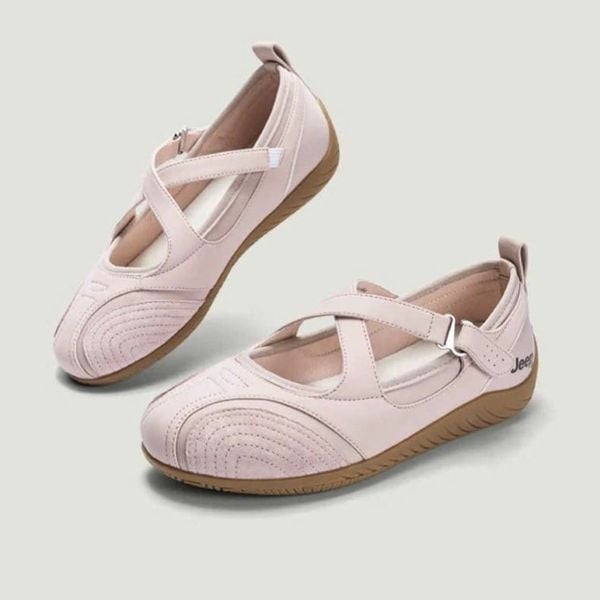 Giày Jeep Mary Jane - [Nữ] Vintage Toe Ballet Pink P661W13310