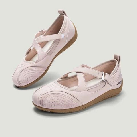 Giày Jeep Mary Jane - [Nữ] Vintage Toe Ballet Pink P661W13310