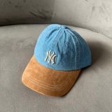  Nón MLB Korea - [Unisex] Denim Suede Unstructured Ballcap - 3ACPB125N-50BGS 