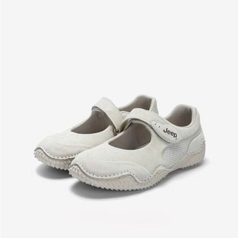 Giày Jeep Mary Jane - [Nữ] Retro Velcro - P661W13358