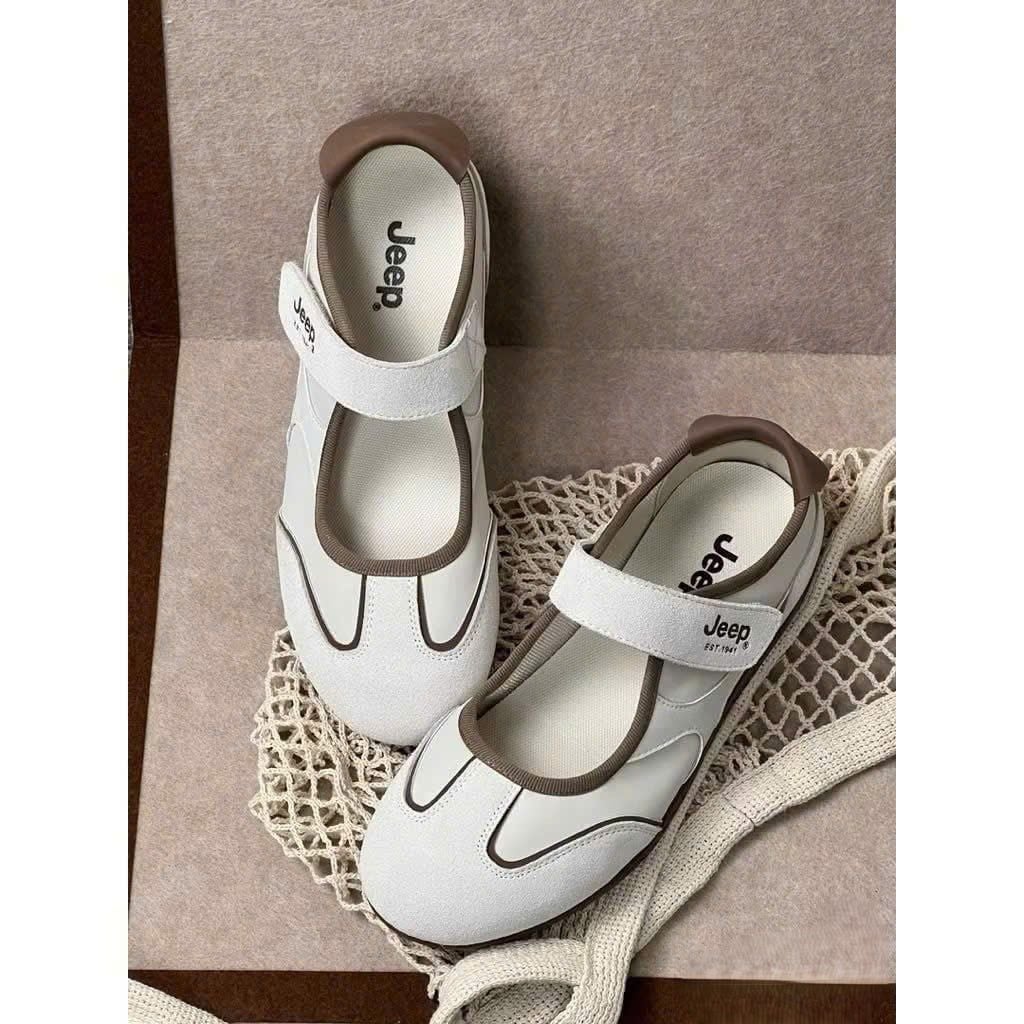  Giày Jeep Mary Jane - [Nữ] Sport Ballet Soft Sole Dusty Cream - P661W12375 
