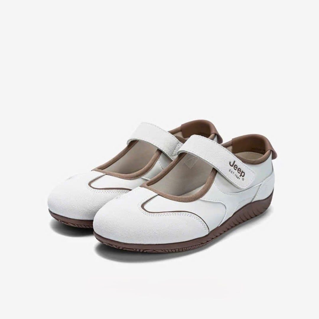  Giày Jeep Mary Jane - [Nữ] Sport Ballet Soft Sole Dusty Cream - P661W12375 