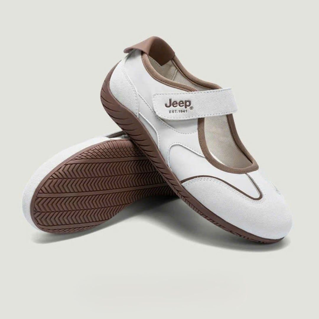  Giày Jeep Mary Jane - [Nữ] Sport Ballet Soft Sole Dusty Cream - P661W12375 