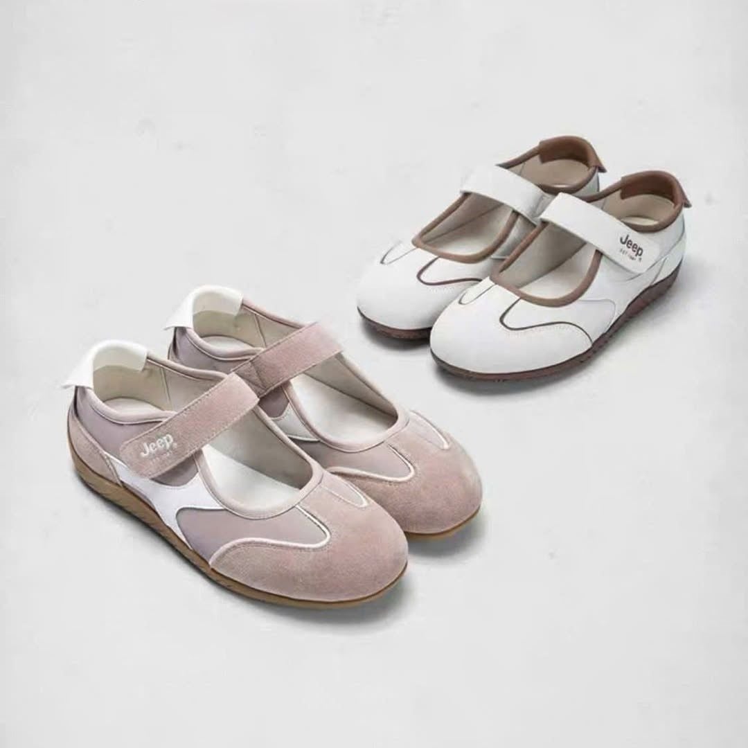  Giày Jeep Mary Jane - [Nữ] Sport Ballet Soft Sole Dusty Pink - P661W12375 