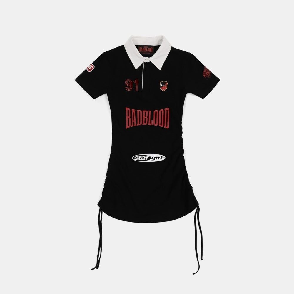 ◆BADBLOOD◆ Mystic Capsule Polo Mini Dress Black w-drs25-00 Váy [Nữ] Badblood - [w-drs25-001] Mystic Capsule Polo Mini