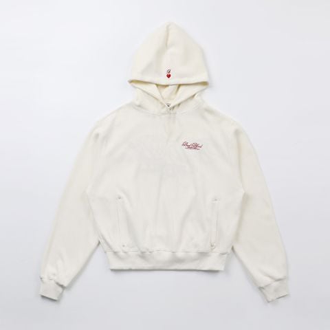 Áo Hoodie [Unisex] Badblood - [w-hde24-028] Classic Logo Hooded Cream