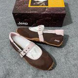  Giày Jeep Mary Jane - [Nữ] Vintage Suede Brown - P661W13404 