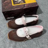  Giày Jeep Mary Jane - [Nữ] Vintage Suede Brown - P661W13404 