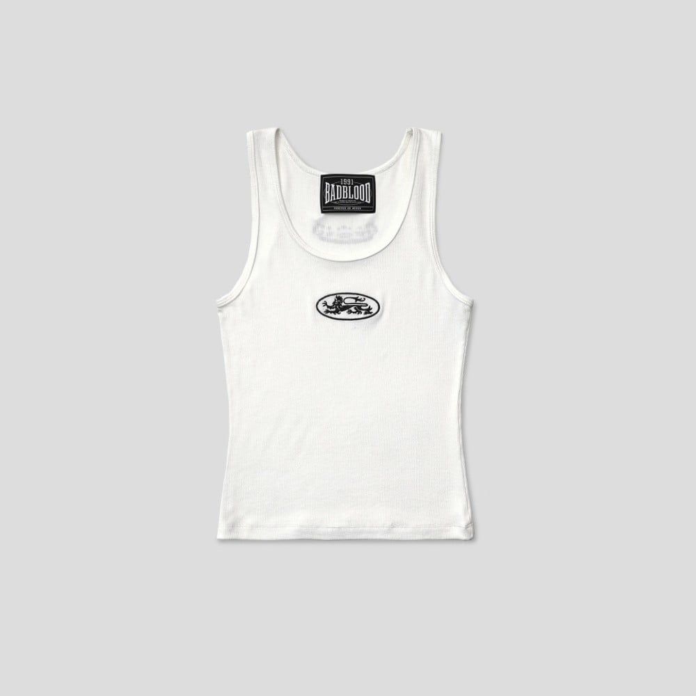  Áo Tanktop [Unisex] Badblood - [w-tnk25-011] Mystic Tank Slim Fit White 