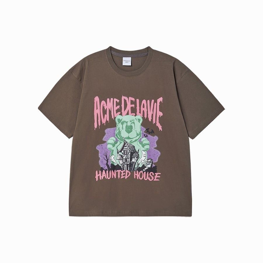  Áo thun [Unisex] ADLV - Acmédelavie AC Bear Halloween Brown 