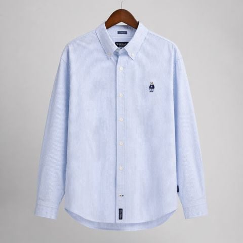 Áo Sơ Mi WHOAU [Unisex] - Steve Oxford Shirt Blue - WHYWF2311U