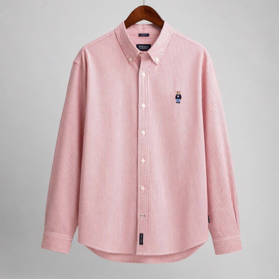  Áo Sơ Mi WHOAU [Unisex] - Steve Oxford Shirt Red - WHYWF2311U 