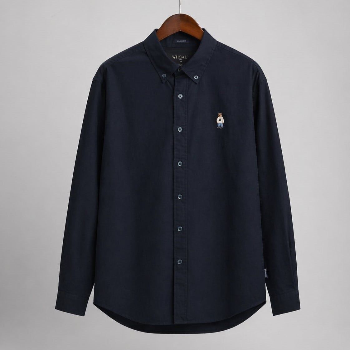  Áo Sơ Mi WHOAU [Unisex] - Steve Oxford Shirt Navy - WHYWF2311U 