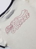  Áo Thun [Unisex] Badblood - [w-tee24-047] Vintage Logo Slim T-Shirt Cream 