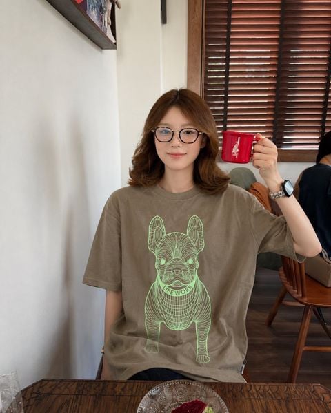  Áo thun Life Work - Life Work Big Logo Basic Brown - LW265TS990 