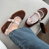  Giày Jeep Mary Jane - [Nữ] Vintage Suede Brown - P661W13404 