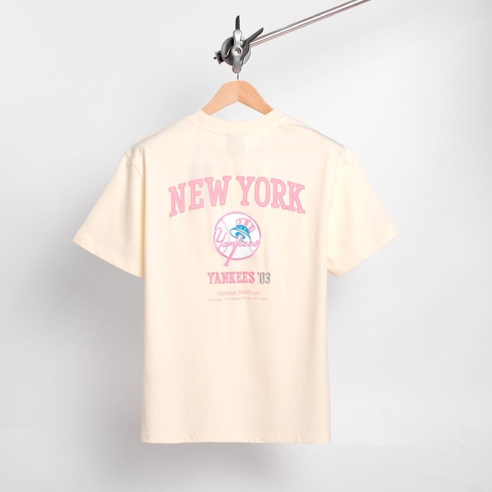  Áo Thun New Era - [Unisex] NY Yankees Stadium '03 Cream/Pink 