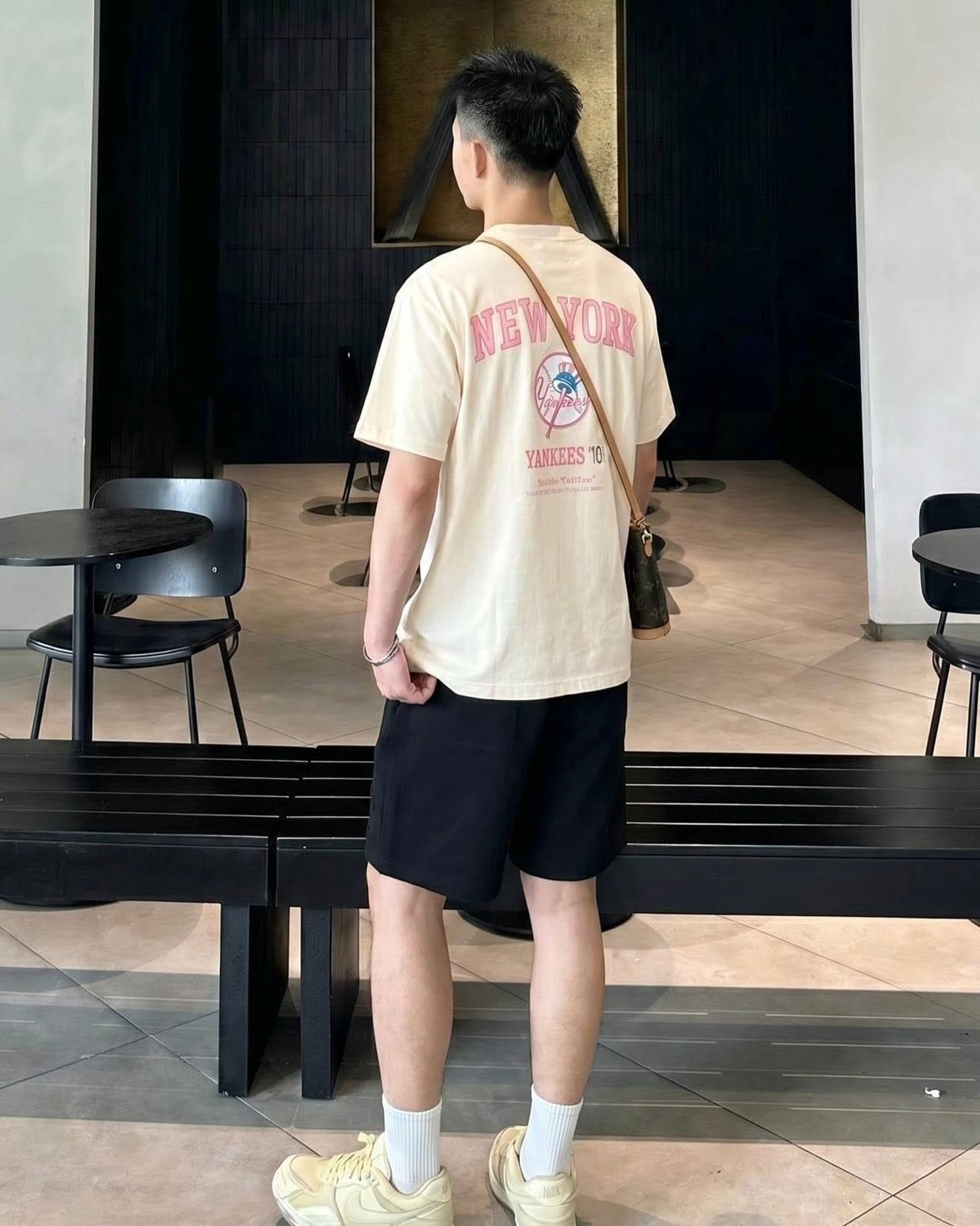  Áo Thun New Era - [Unisex] NY Yankees Stadium '03 Cream/Pink 