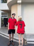  Áo Thun Polo New Era - [Unisex] NY Football Stripe Red 