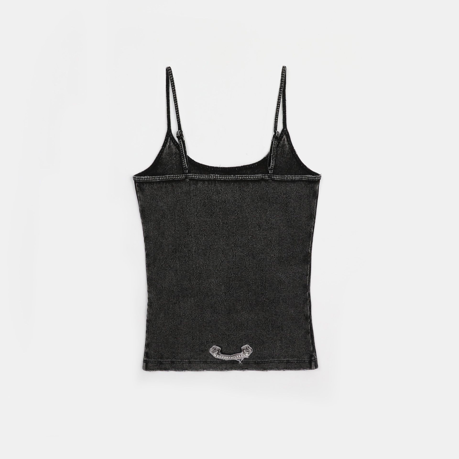  Áo Hai Dây [Nữ] Badblood - [w-tnk25-010] Rusty Denim String Tank Black 