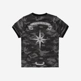  Áo Thun [Unisex] Badblood - [w-tee25-094] Cosmo Reflective Ringer T-Shirt Black Camo 