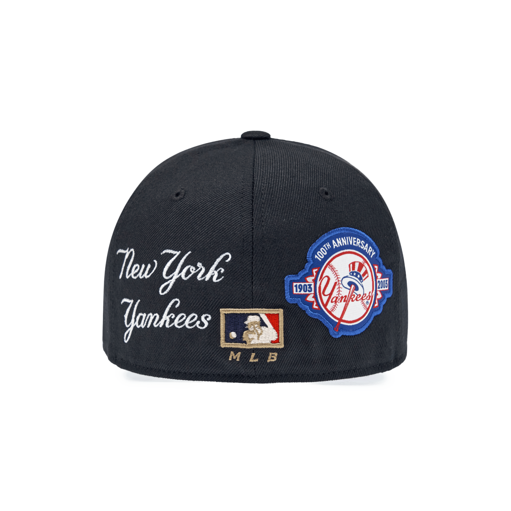  Nón MLB Korea - [Unisex] Signature Patch Structure Ball Cap New York Yankees - 3ACPBB25N-50BKS 
