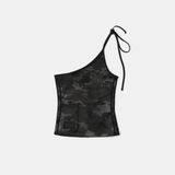  Áo Hai Dây [Nữ] Badblood - [w-tnk25-014] Vintage Club One Shoulder Tank 