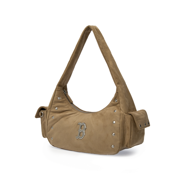 Túi Xách MLB Korea - Vintage Street Studded Hobo Bag NY - 3ABQVB26N-43BGM