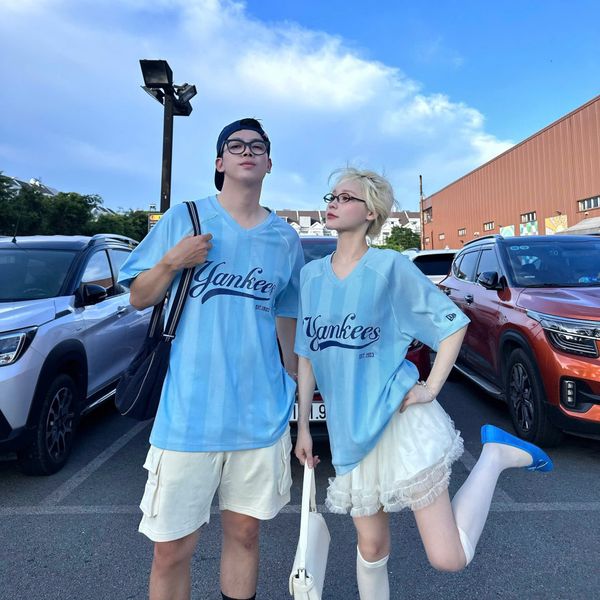 Áo Thun New Era Unisex NY Yankees Jersey Blue T-Shirt 18978566