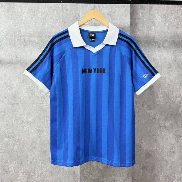 Áo Thun Polo New Era - [Unisex] NY Football Stripe Blue