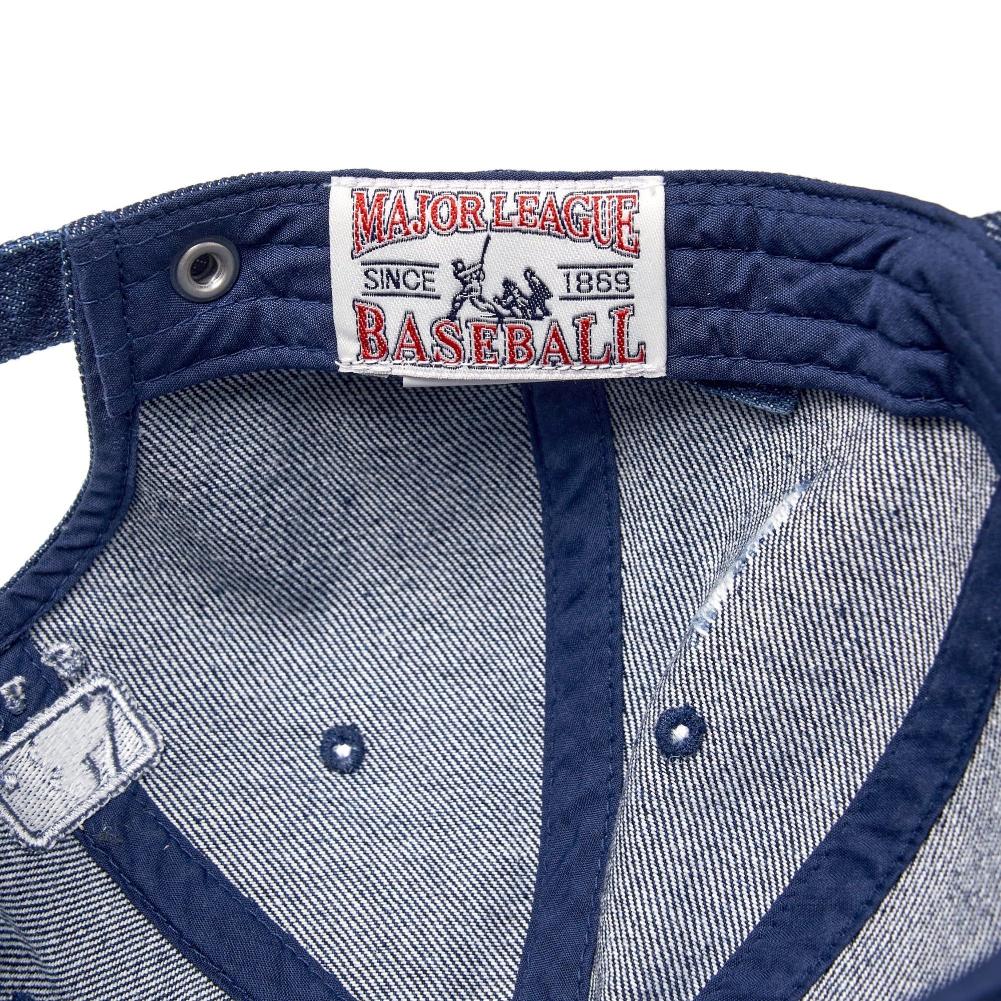  Nón MLB Korea - [Unisex] Vintage Destroyed Denim NY - 3ACPV195N-50NYL 