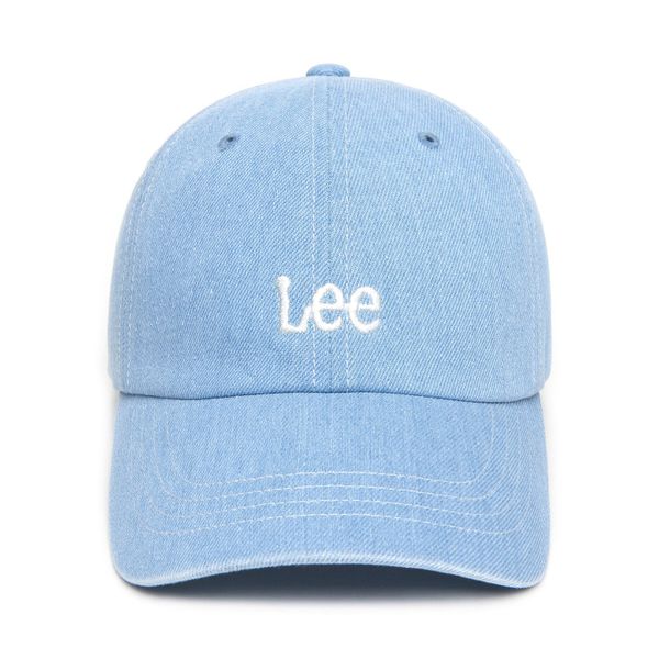 Nón Lee [Unisex] - Small Twitch Logo Denim Ball Cap Indigo Light - LE2501CA10IL