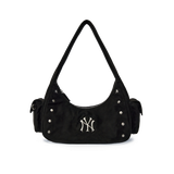  Túi Xách MLB Korea - Vintage Street Studded Hobo Bag NY - 3ABQVB26N-50BKS 