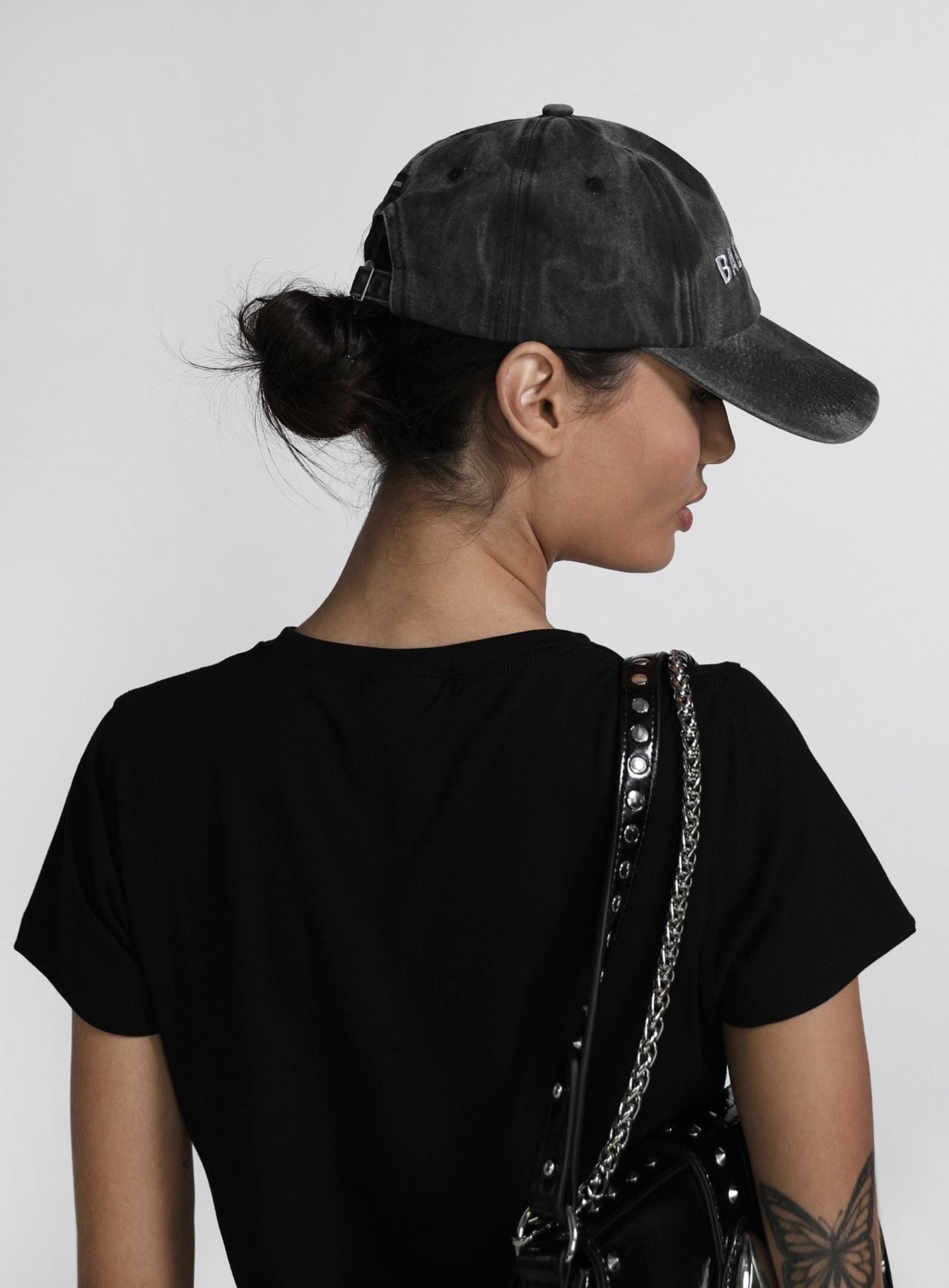  Nón Badblood - [w-hat23-002] Vintage Logo Ball Cap Charcoal 