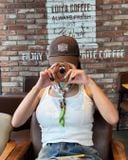  Nón Marithe & Francois Girbaud - Small Classic Logo Cap Brown 