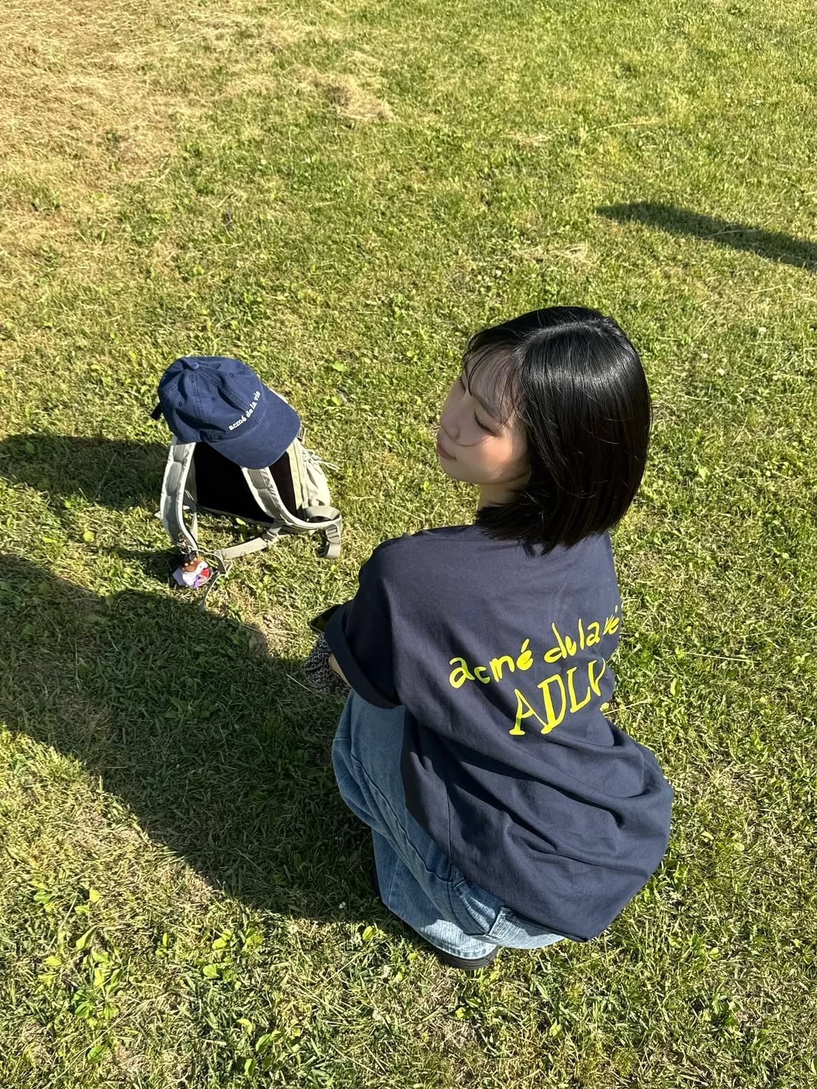  Áo thun ADLV - Acmé de la vie Cursive Logo Navy 