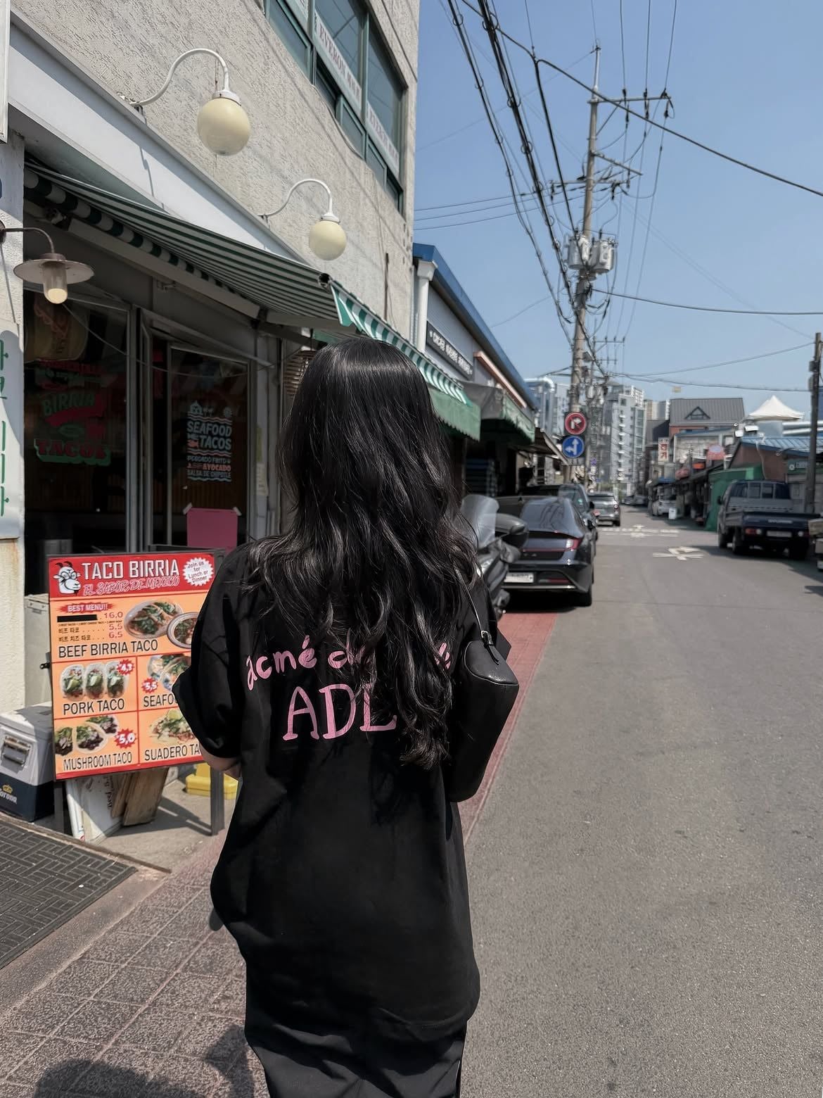  Áo thun ADLV - Acmé de la vie Cursive Logo Black 