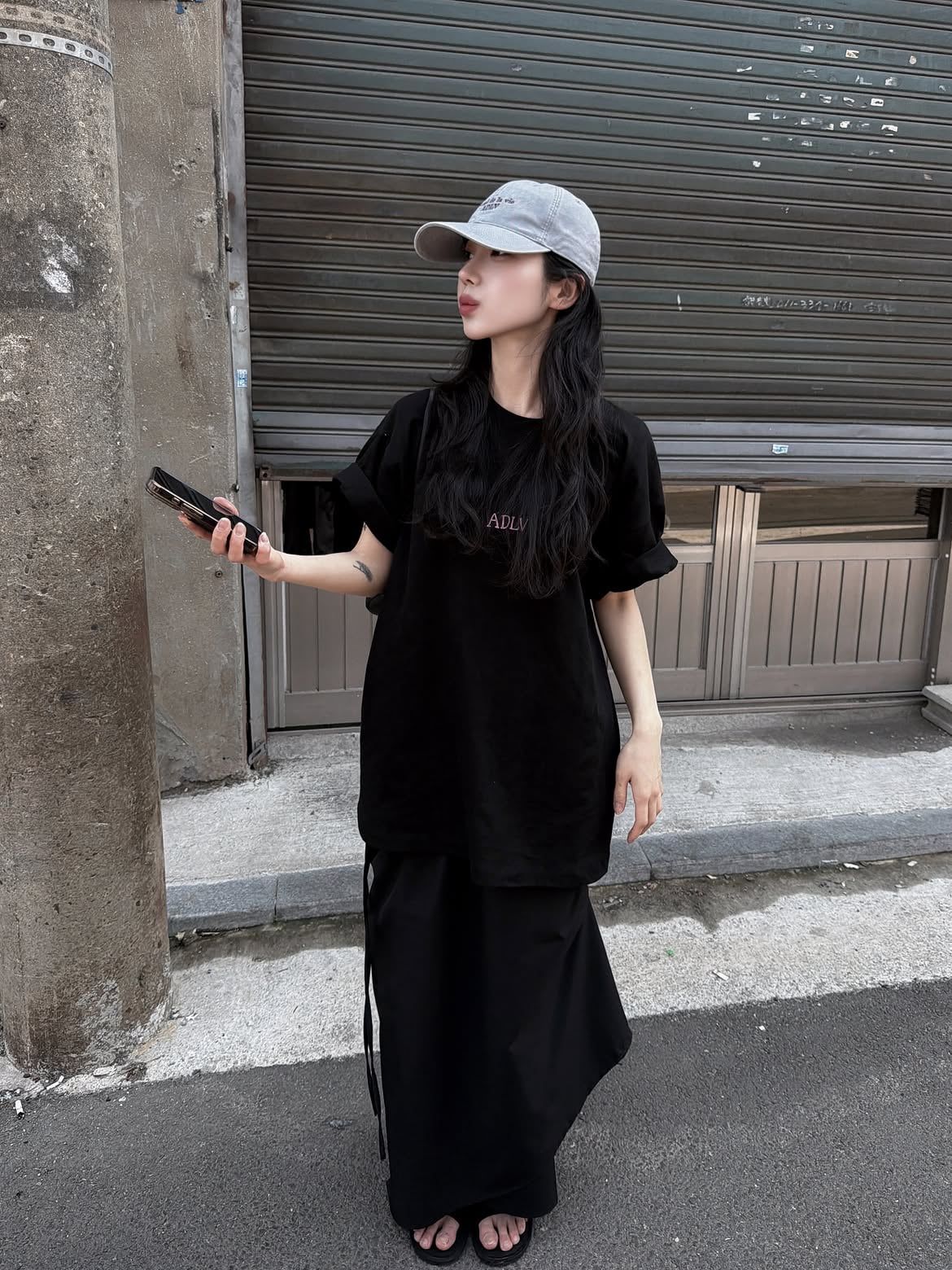  Áo thun ADLV - Acmé de la vie Cursive Logo Black 