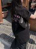  Áo thun ADLV - Acmé de la vie Cursive Logo Black 
