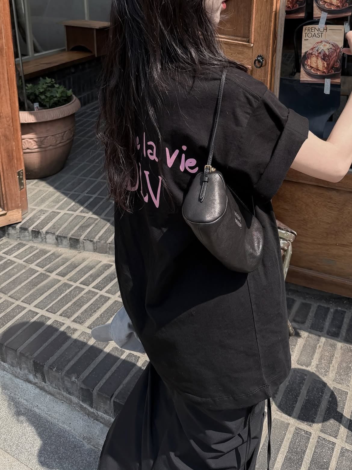  Áo thun ADLV - Acmé de la vie Cursive Logo Black 
