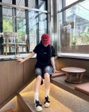  Nón ADLV - Acmedelavie Basic Big Logo Ball Cap Red 