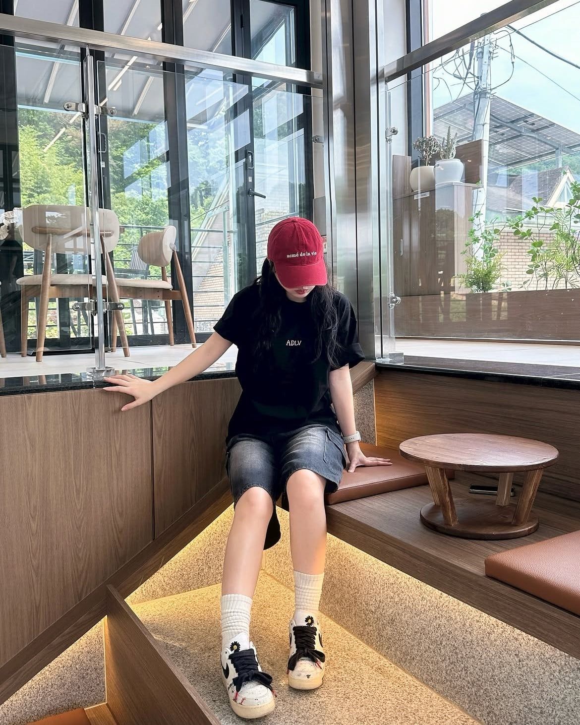  Nón ADLV - Acmedelavie Basic Big Logo Ball Cap Red 